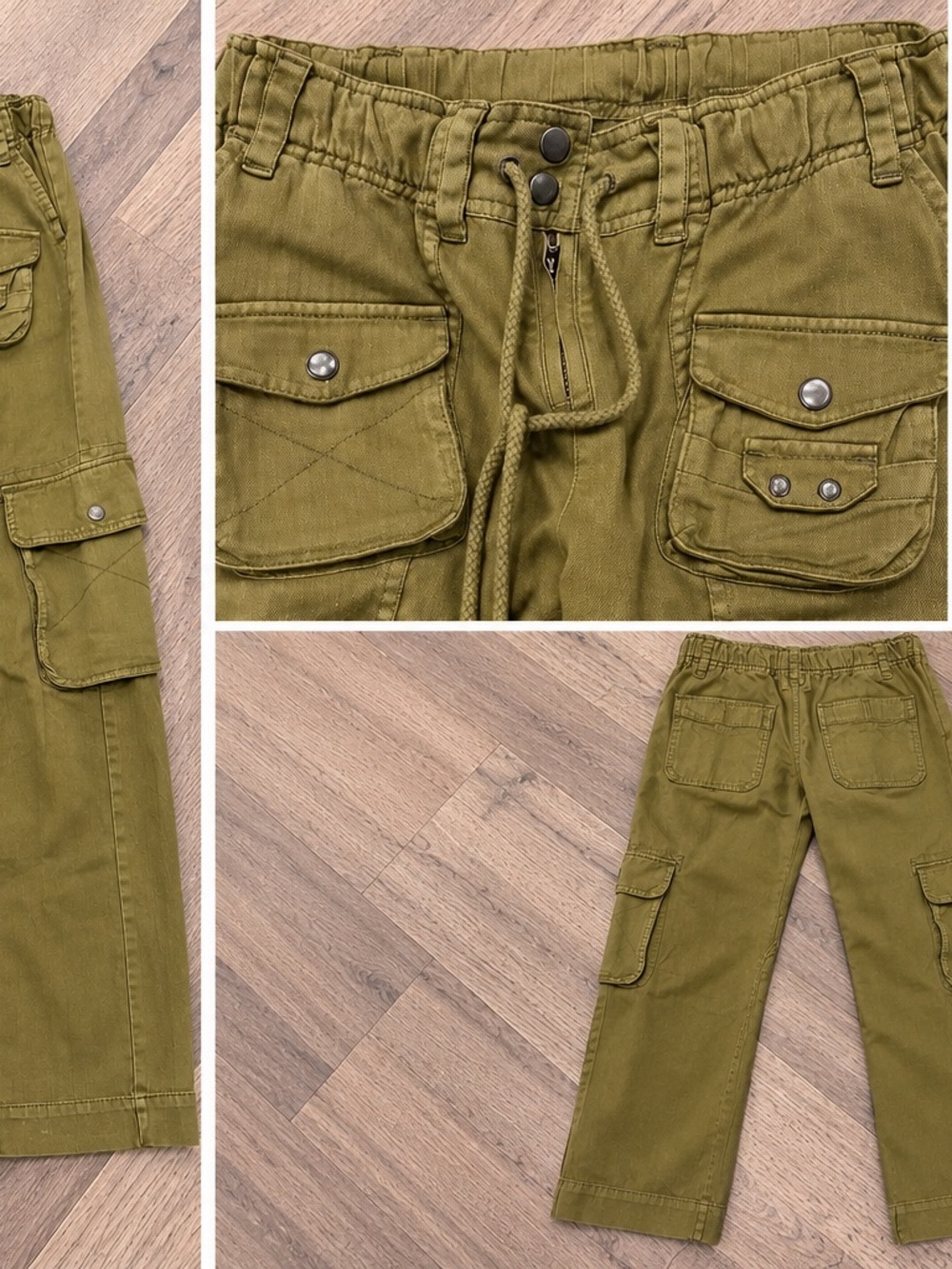 Free People Olive Cargo Jogger Pant